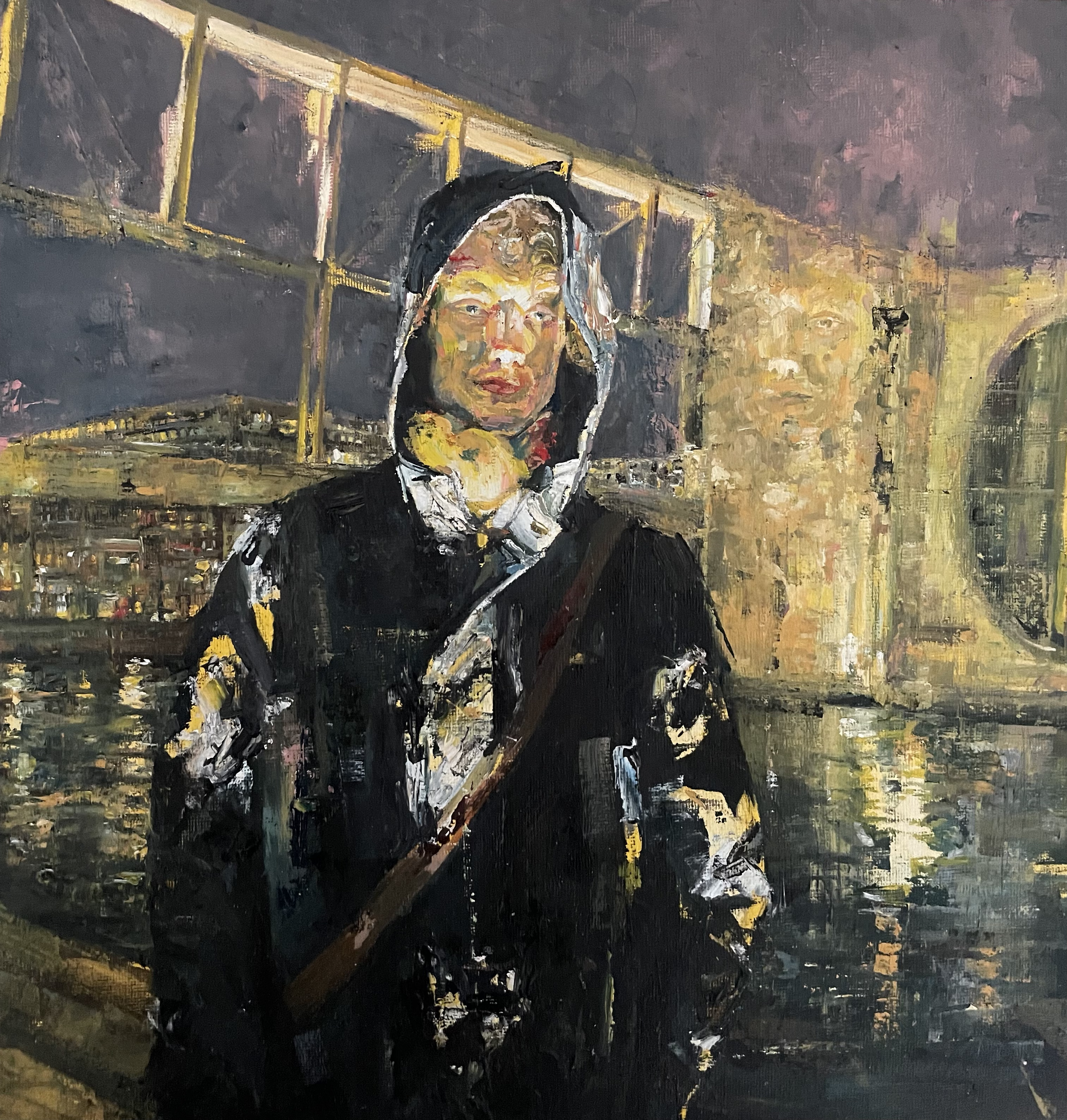 I Left Myself There, oil on board