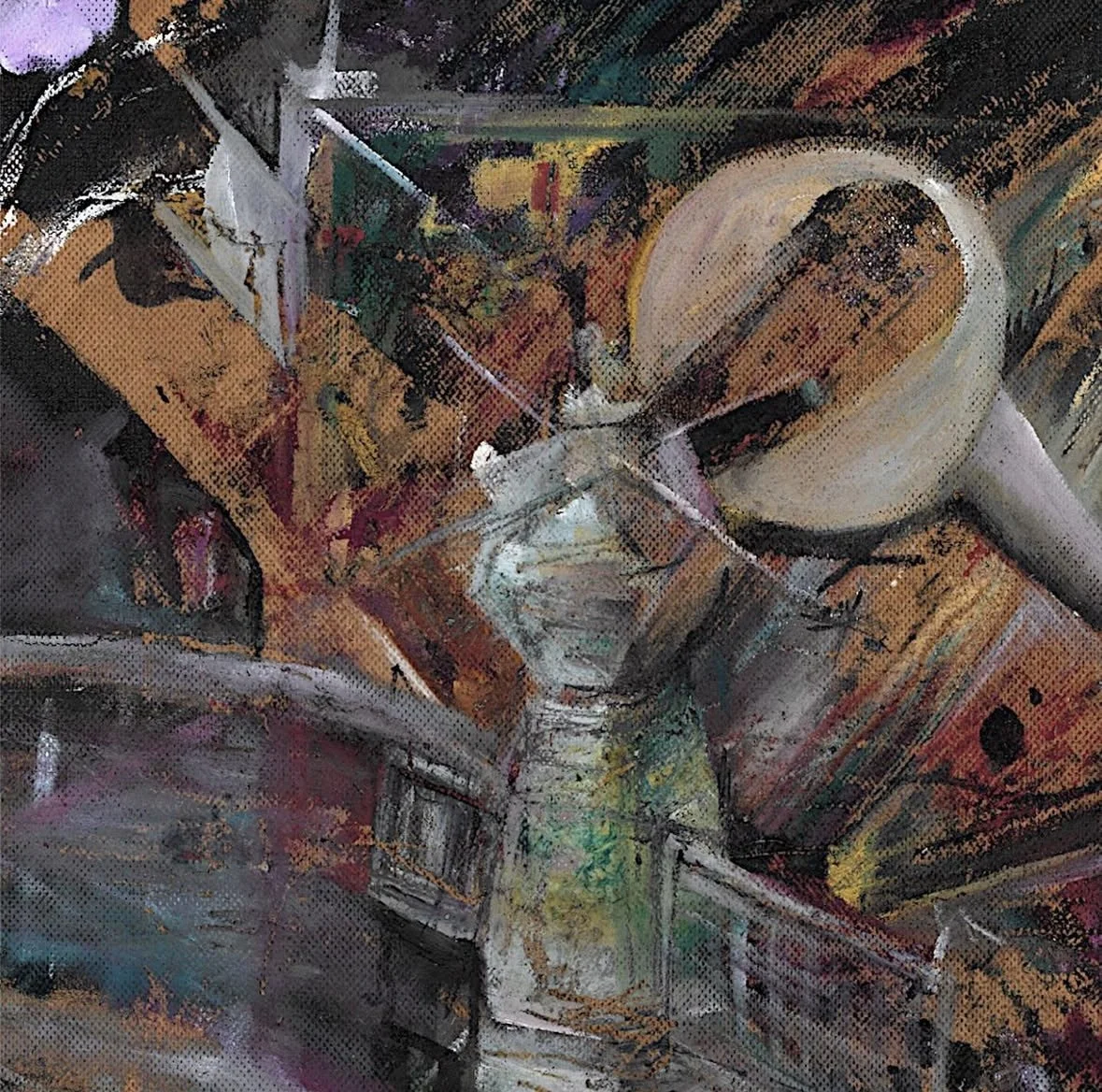 Komarov, 2019 (mixed media on board)