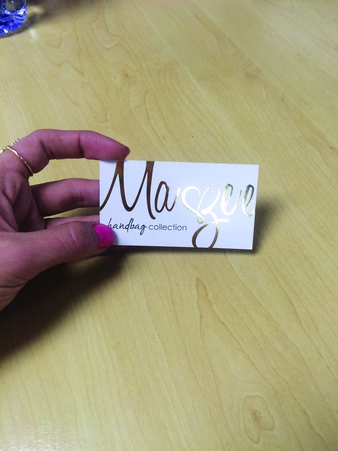 Business cards - Gold foiling