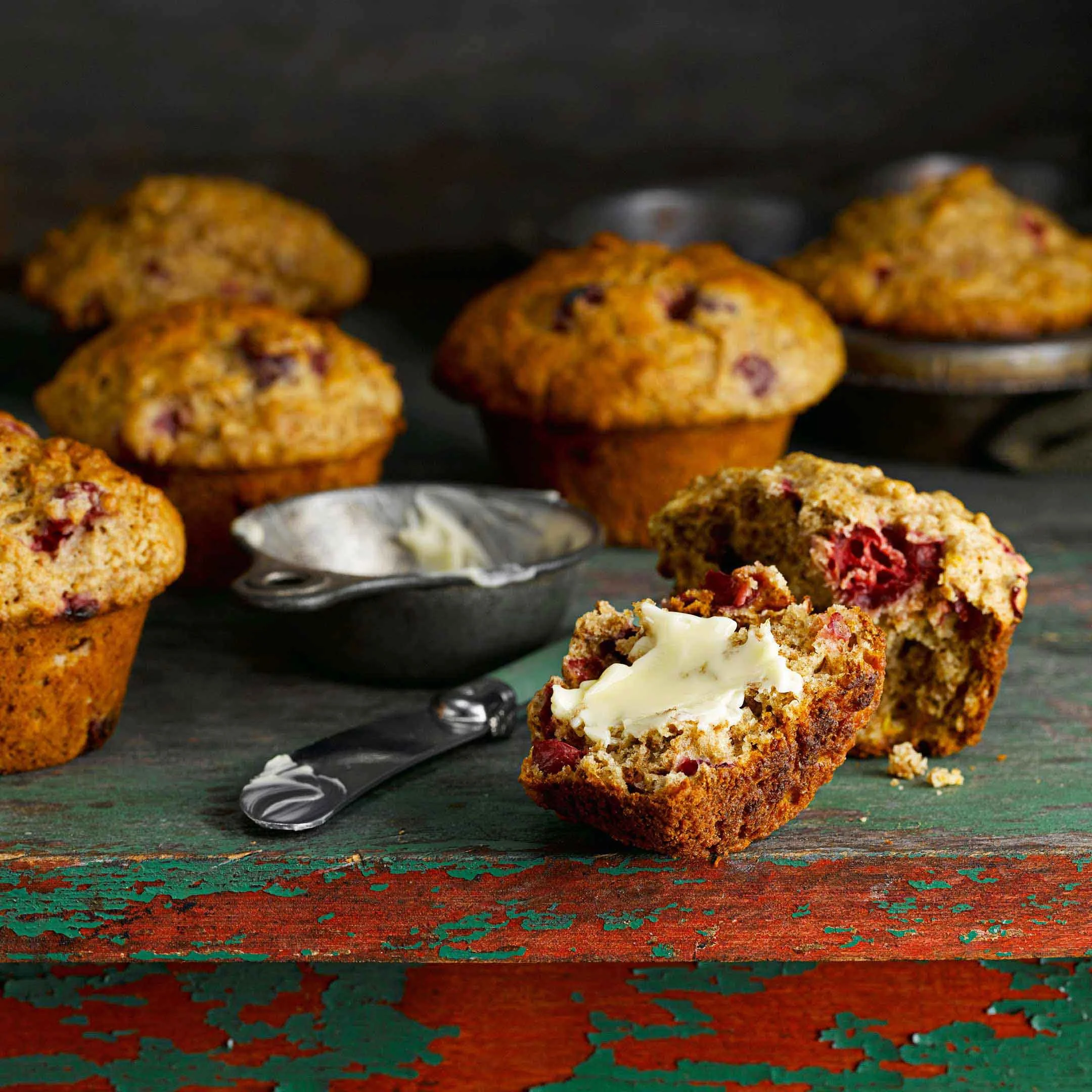 Grandma’s Cranberry Bran Muffins