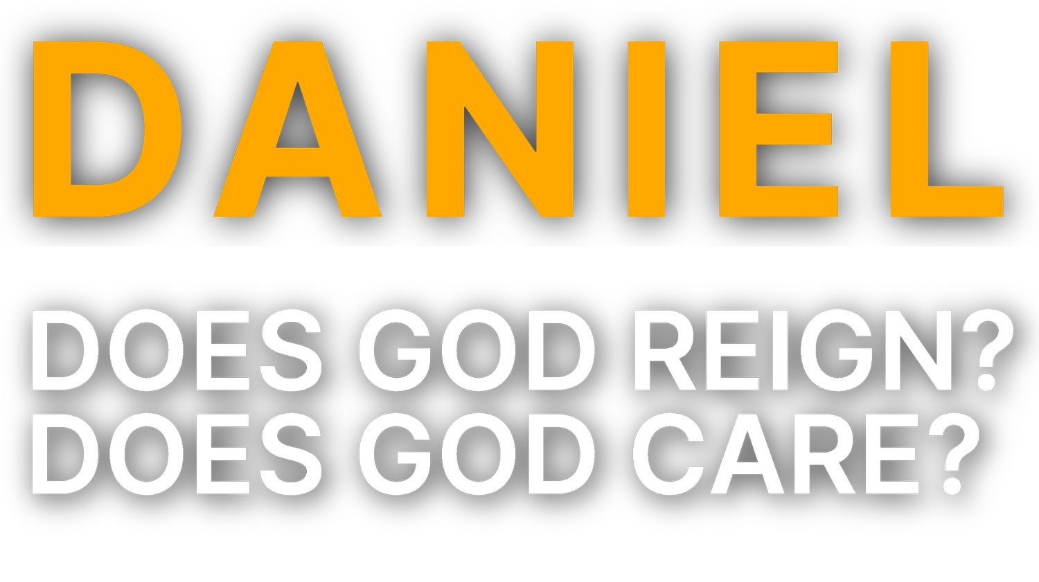 Daniel does god reign does god care burning heart
