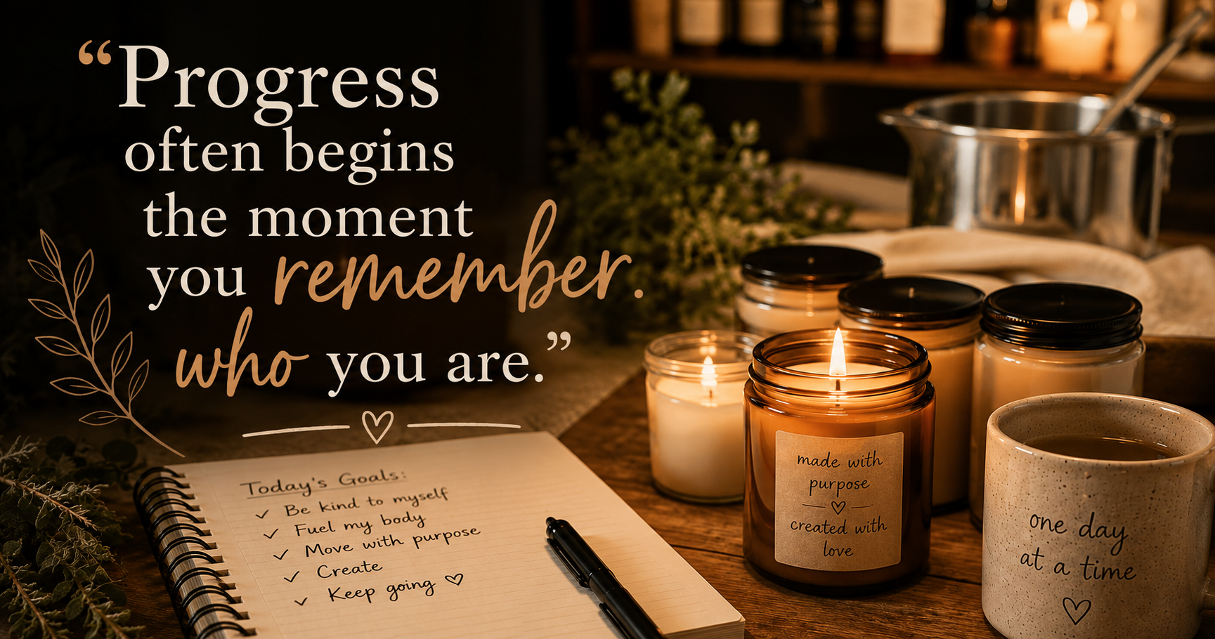 Progress often begins the moment you remember who you are.