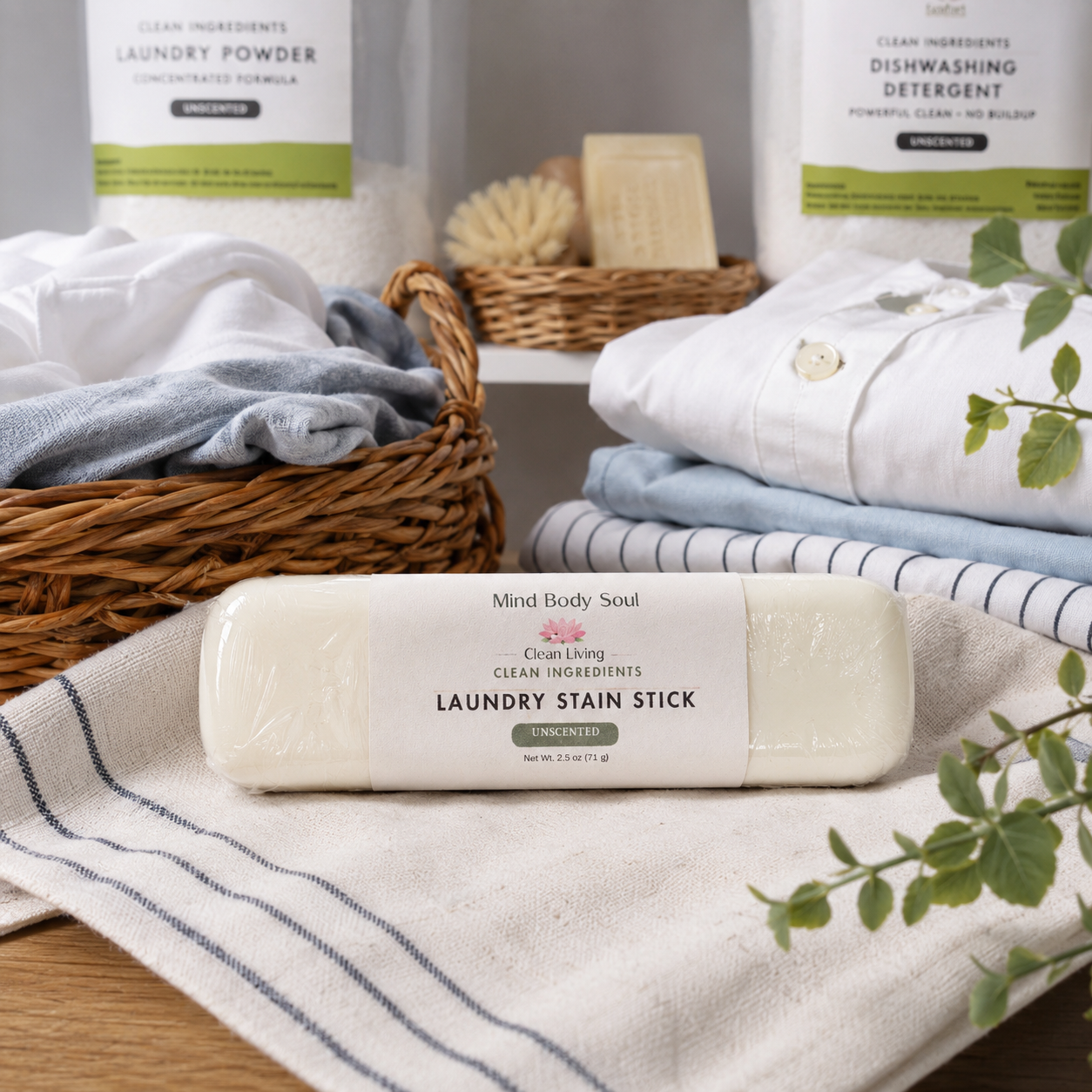 All Natural Laundry Stain Stick | Powerful Laundry Stain Remover | 2.5 oz