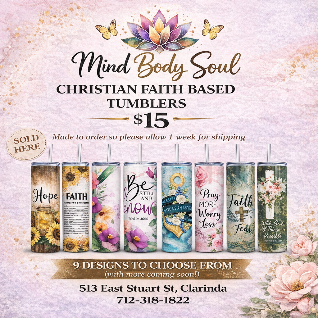 Christian Faith-Based 20oz Tumblers