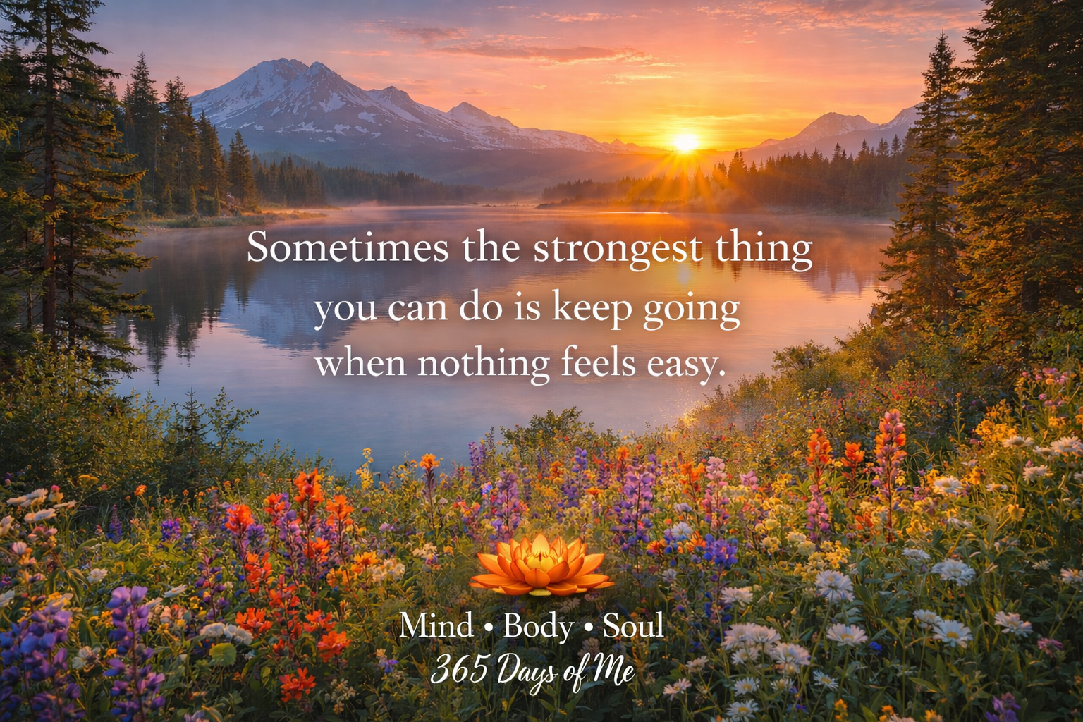 Sometimes the strongest thing you can do is keep going when nothing feels easy.