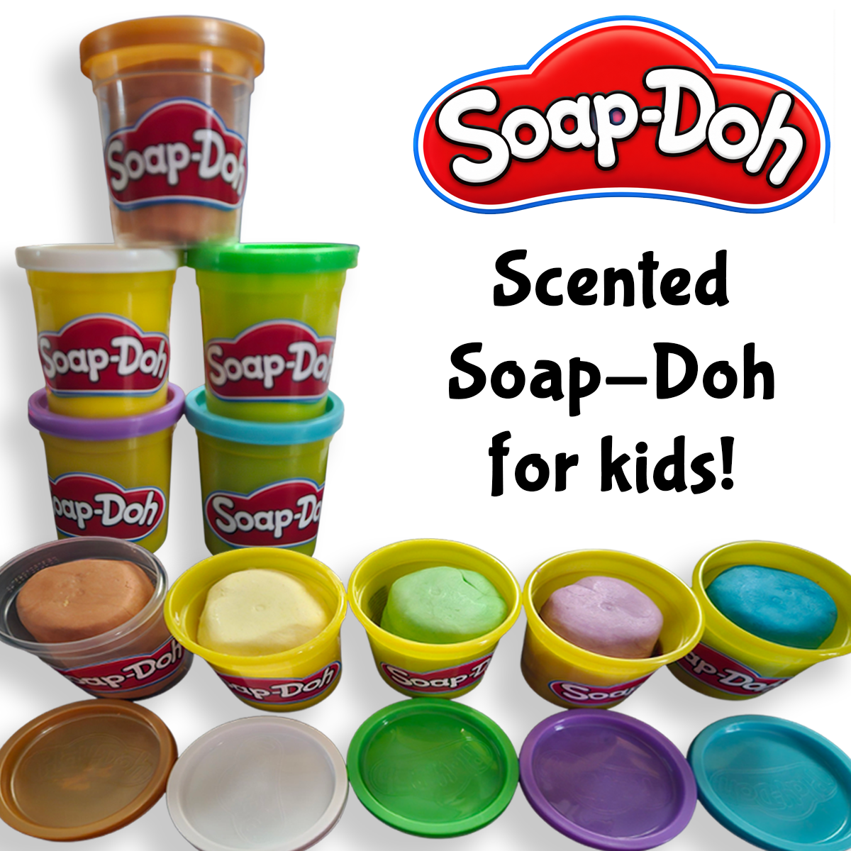 Soap-Doh Scented Soap Dough for Kids | Sensory Play & Hand Washing Fun