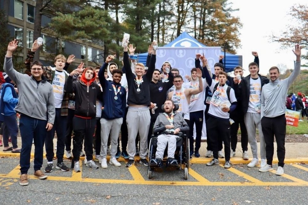 Suffolk Men’s Basketball Team at ’23 Flutie 5K
