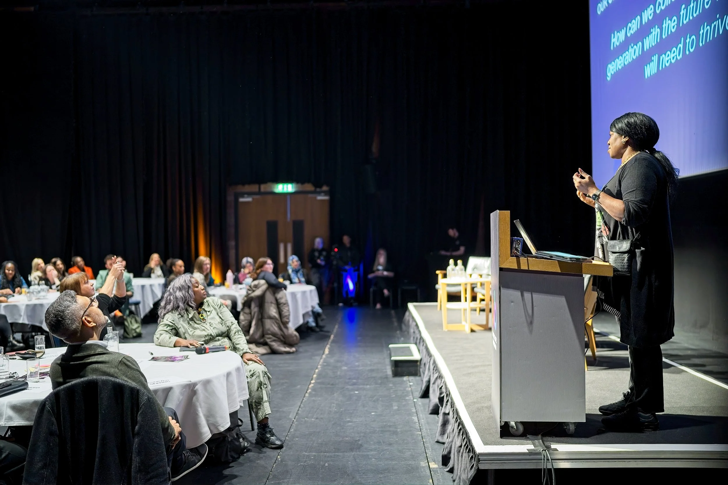 Education event with panels and keynote speaker for schools