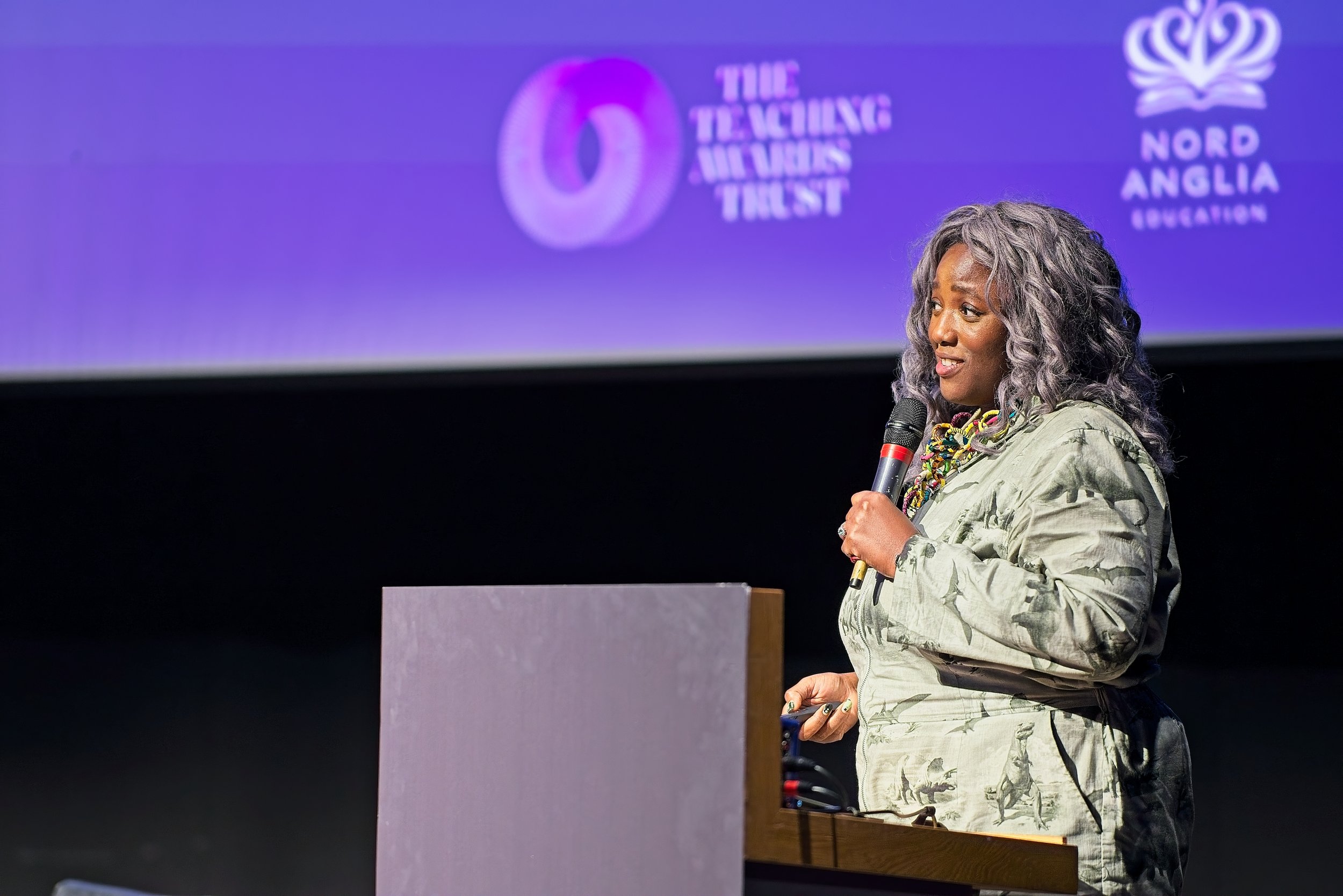 Keynote speaker at an education event