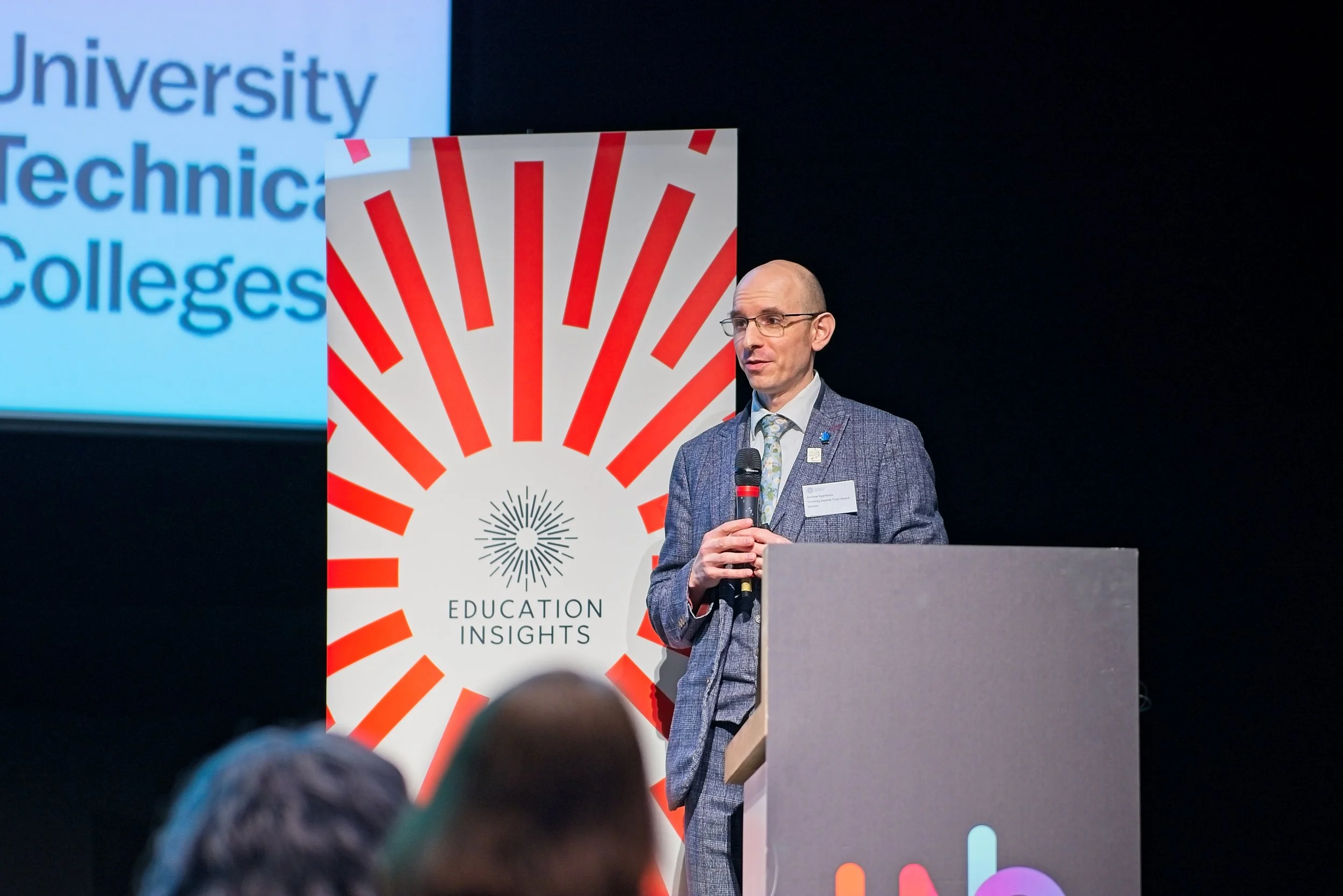 Educational speaker at a school event