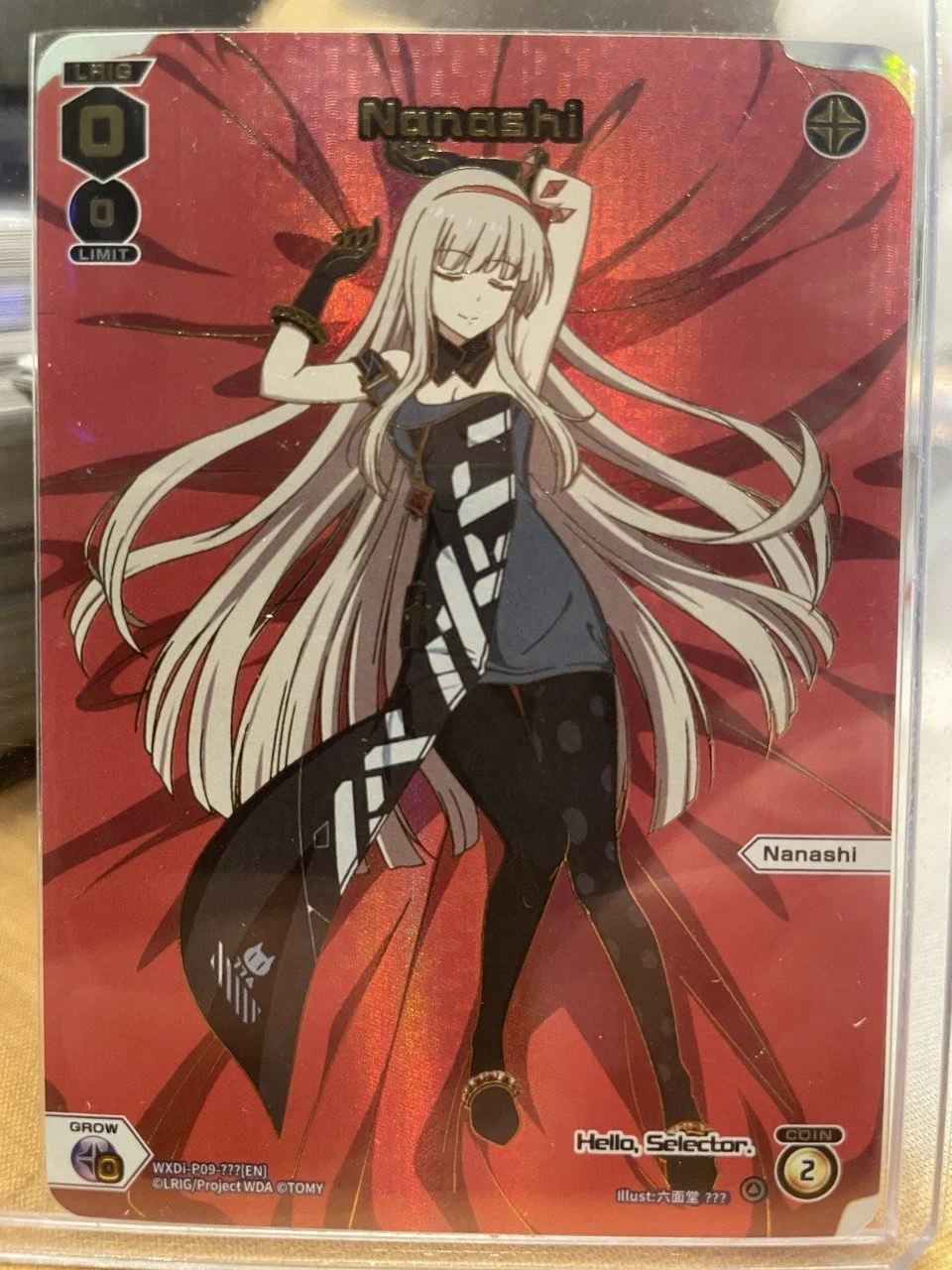 ウィクロス タマゴ 世界に7枚 シリアルナンバーカード ウィクロス タマ 7周年記念シリアルナンバー入り NO.1/7の落札価格は