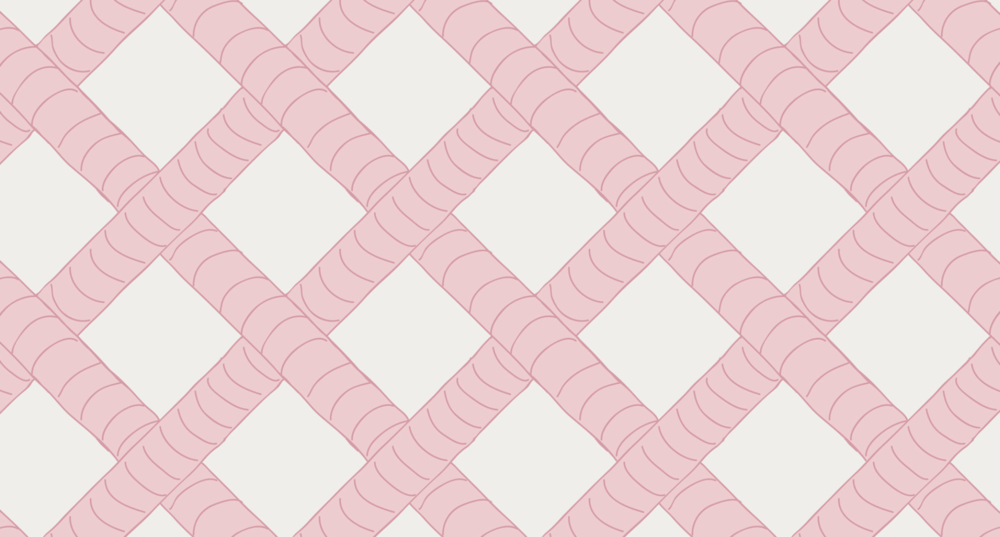 PARK (Blush) On Sisal Grasscloth