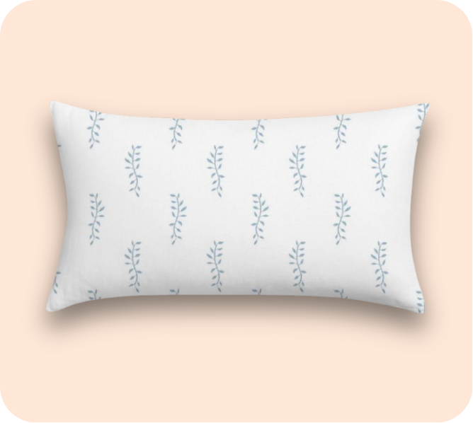 Airlie Lumbar Pillow (Blue)
