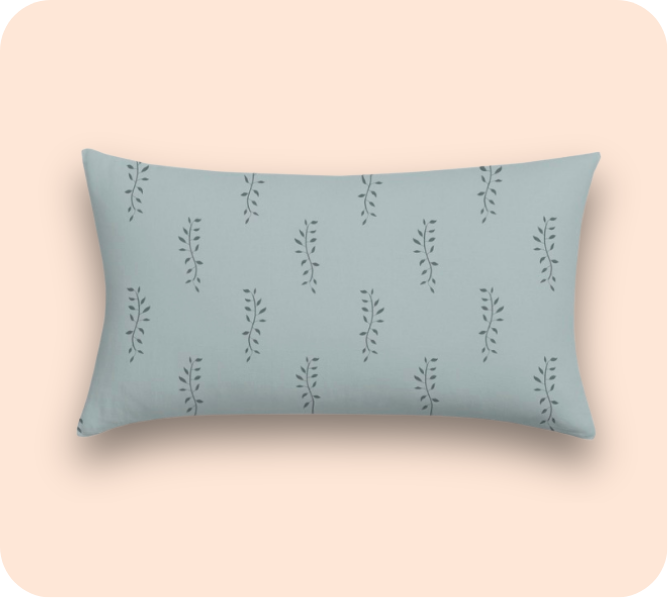 Airlie Lumbar Pillow (Dusty Blue)