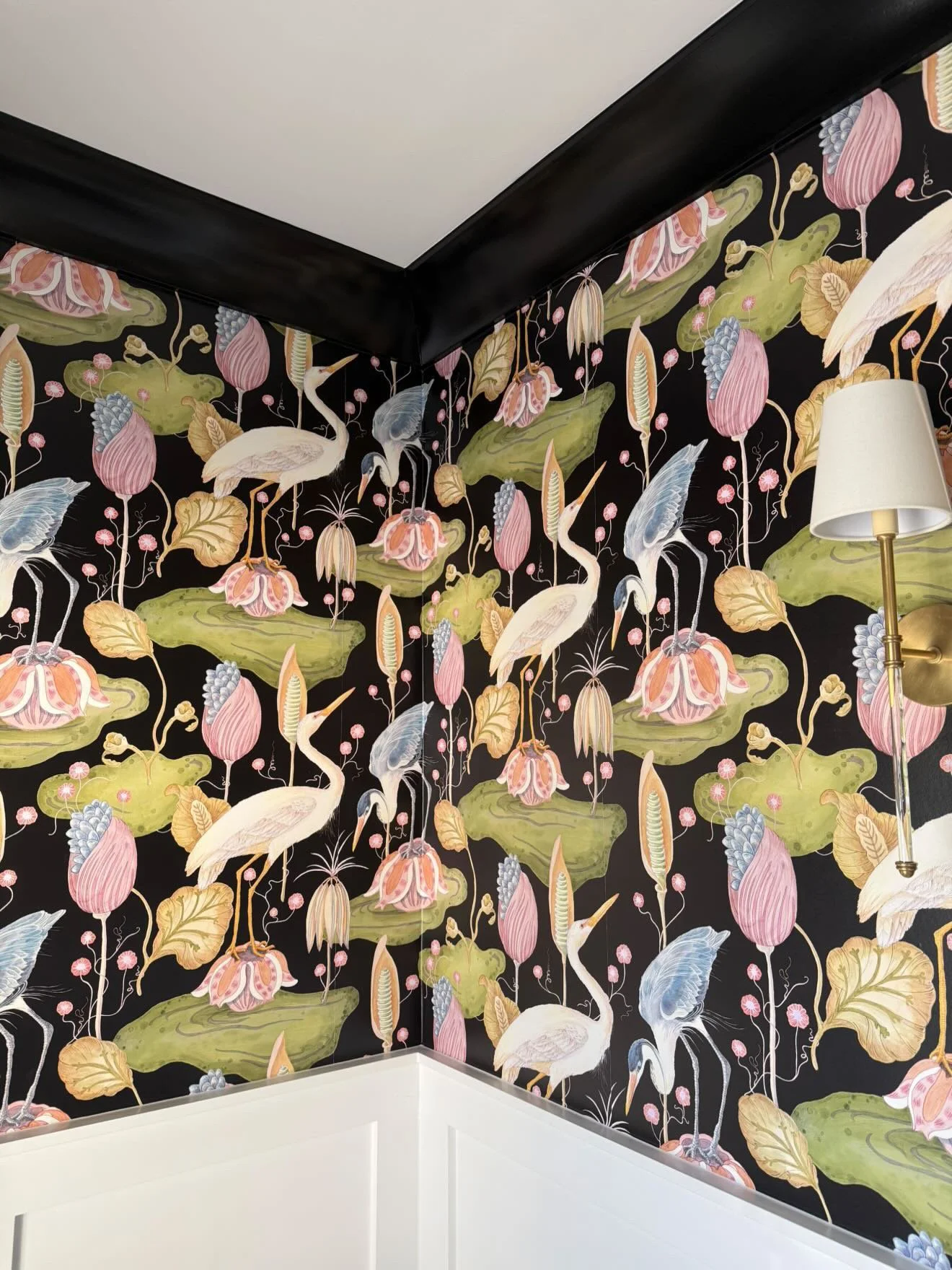 House of Harris-Wallpaper-Fancy Flock-Black Multi-Powder Room-2.jpg