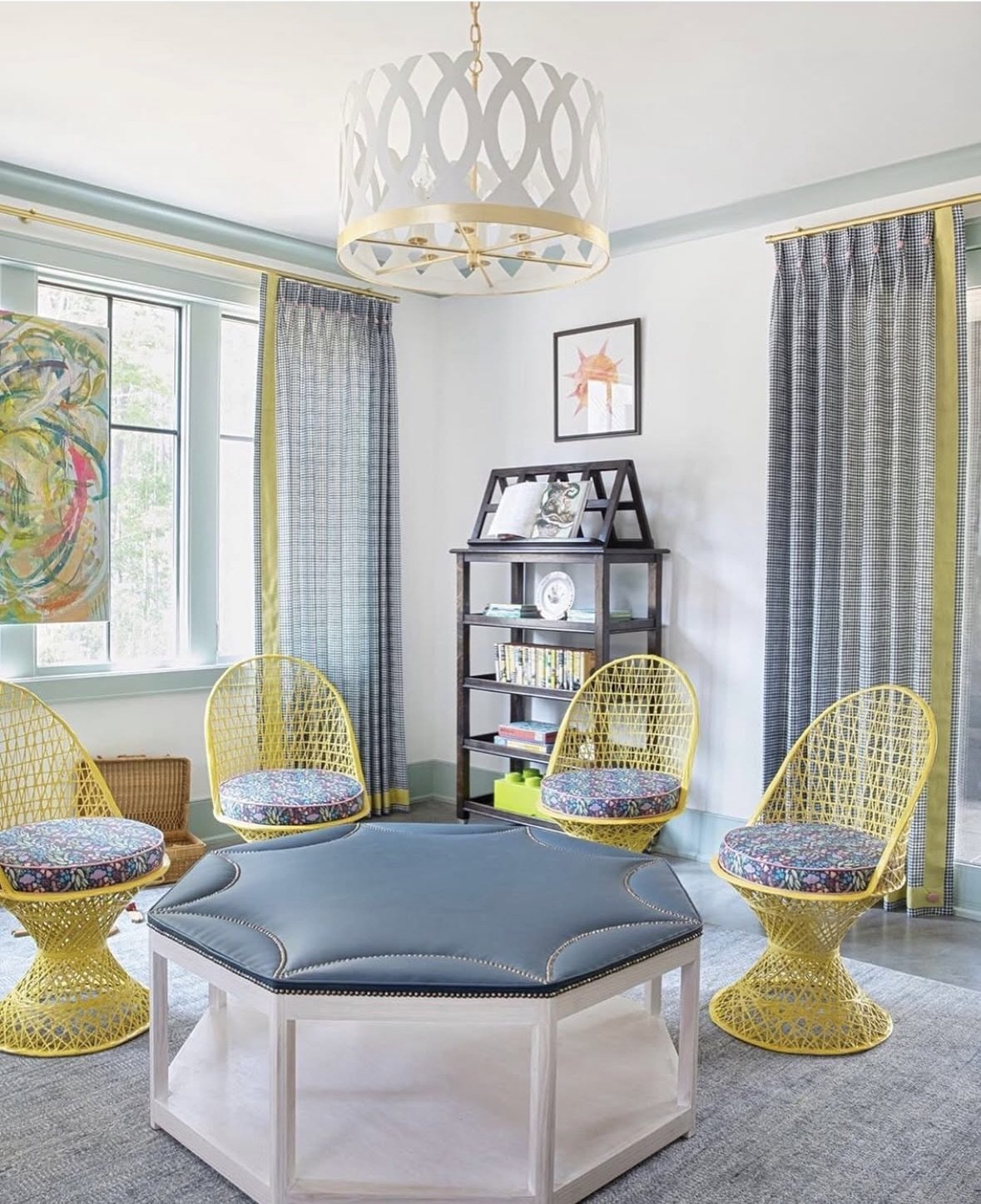 House of Harris-Fabric-Essex-Navy-Drapes