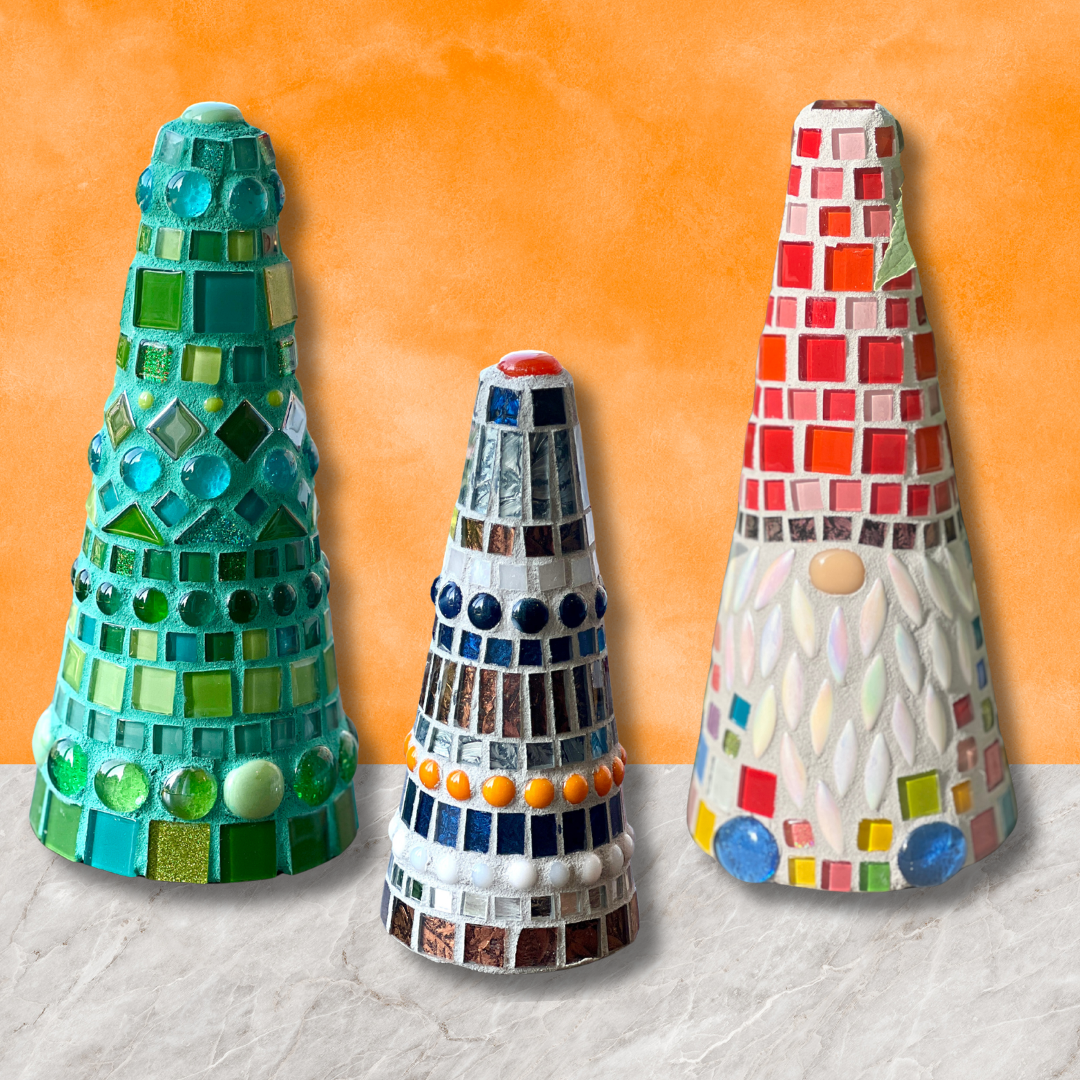 Gnome or Decorative Cone Mosaic Class