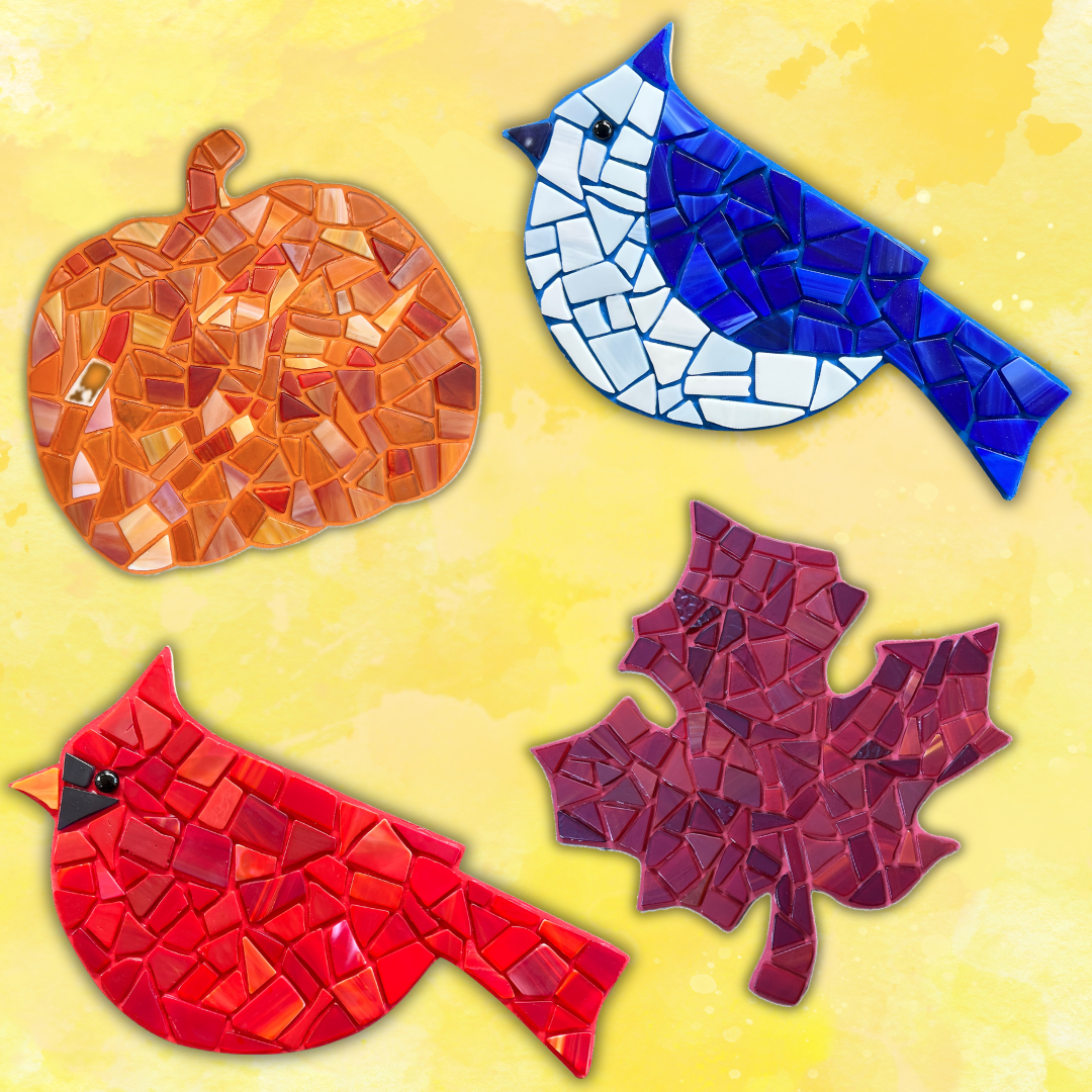 Cardinal, Blue Jay, Maple Leaf or Pumpkin Mosaic Class