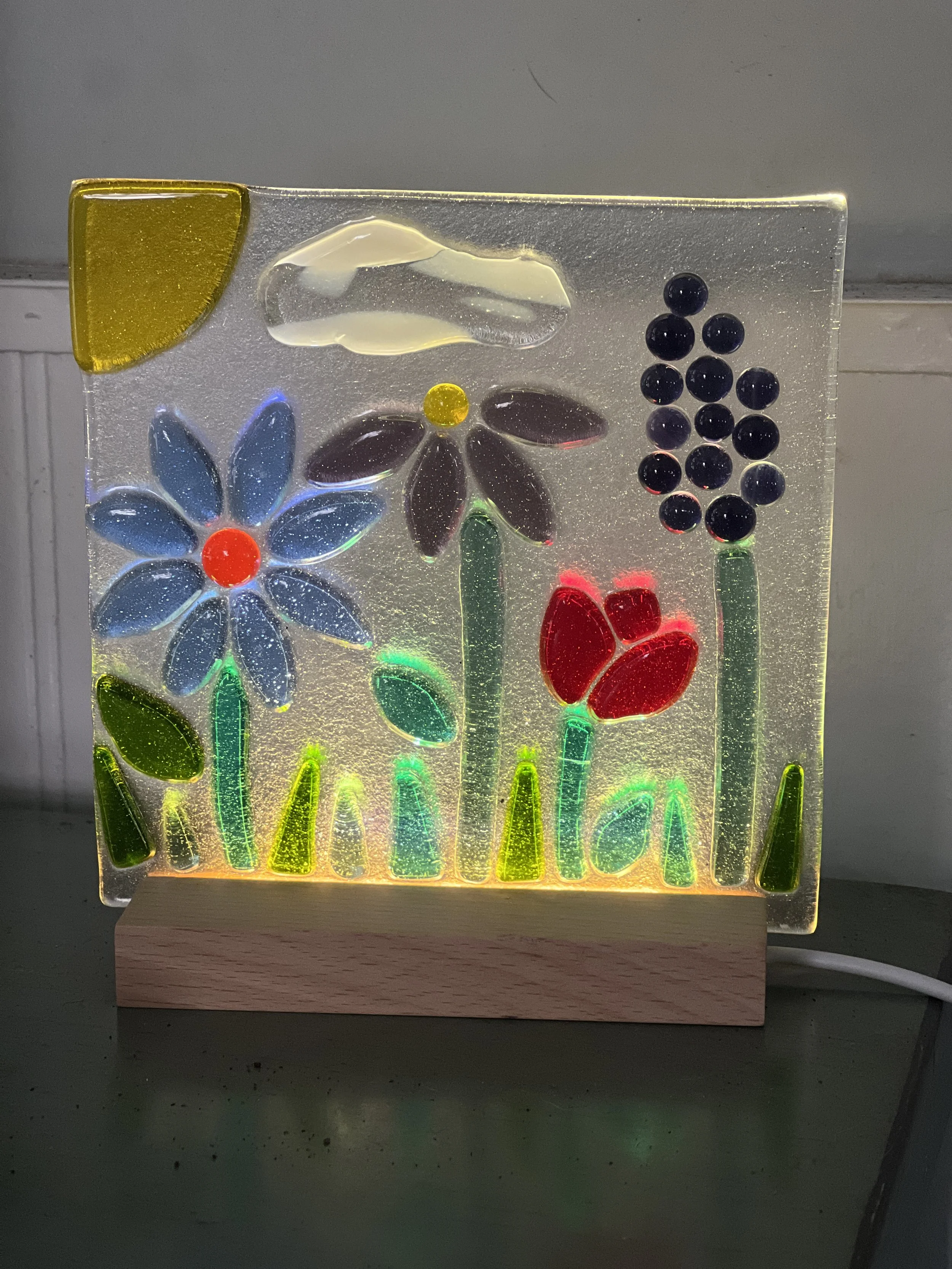 Fused Glass Glow Panel Class