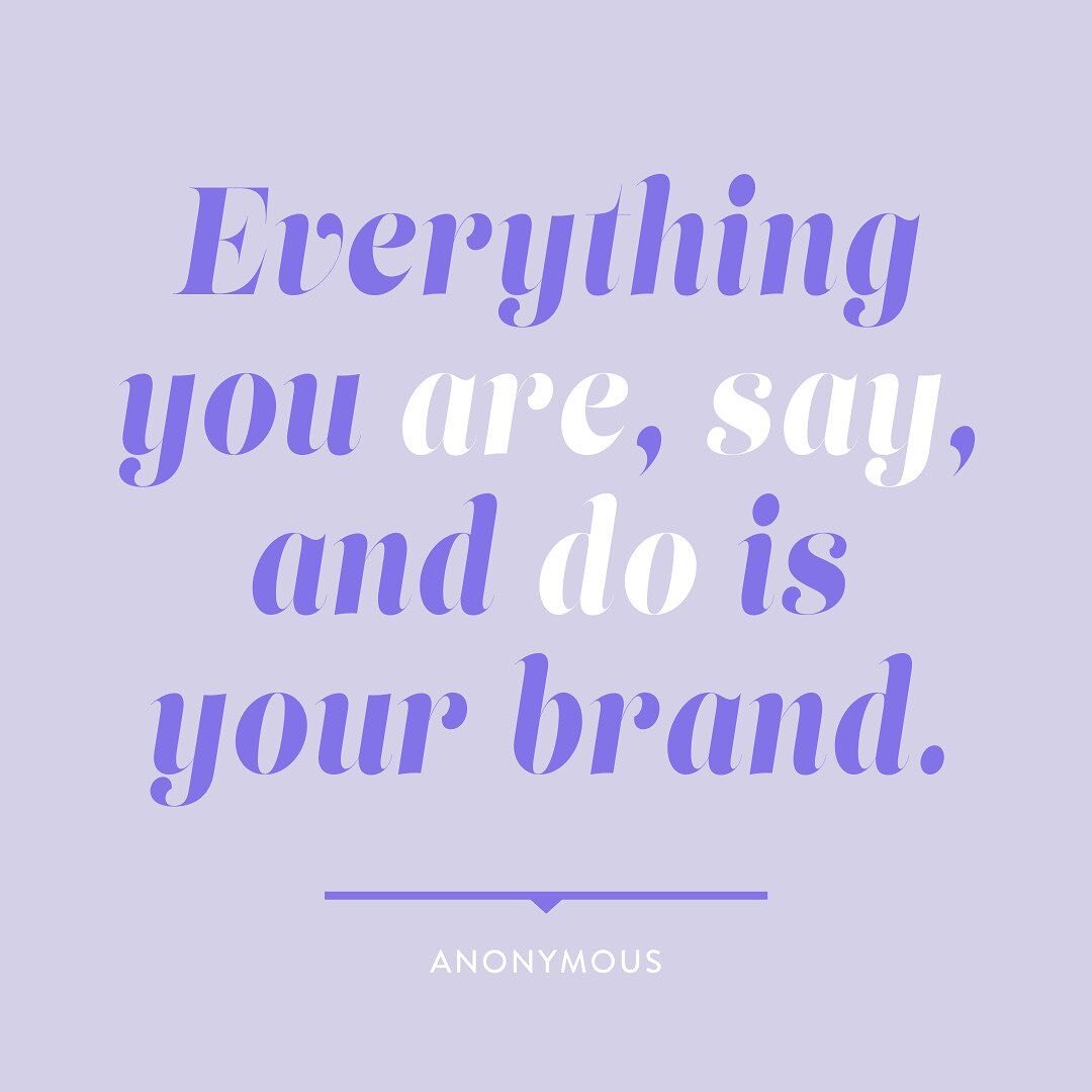 WEEKLY REMINDER (to myself most of all) ✨💜
⠀⠀⠀⠀⠀⠀⠀⠀⠀
Your brand is how you choose to actually show up day to day not how you say you want to show up. 
⠀⠀⠀⠀⠀⠀⠀⠀⠀
Consistency matters 😅