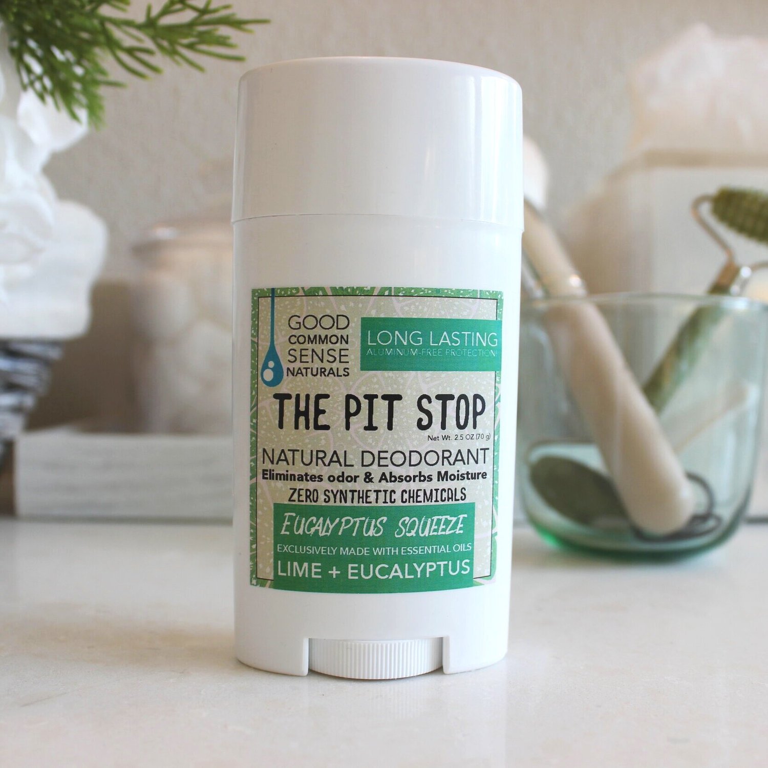 chauffør Produktion Svig The Pit Stop Eucalyptus Squeeze, Natural Deodorant — Good Common Sense