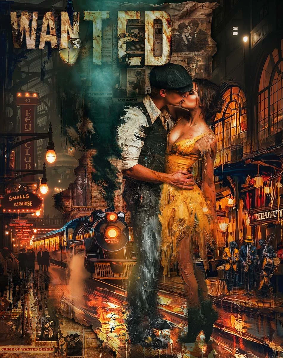  Stolen Kiss 
   

 My first real kiss happened right against the front window of a restaurant. Everyone inside eating could see us. I was too young to know what I was doing, and it came so suddenly my mind didn’t even have time to catch up. I’d imag