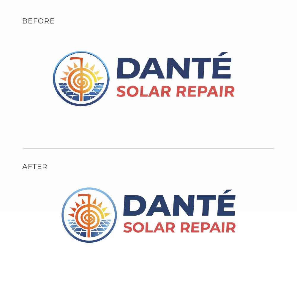  Reason: Original logo was created with AI and proper file types are not provided. 