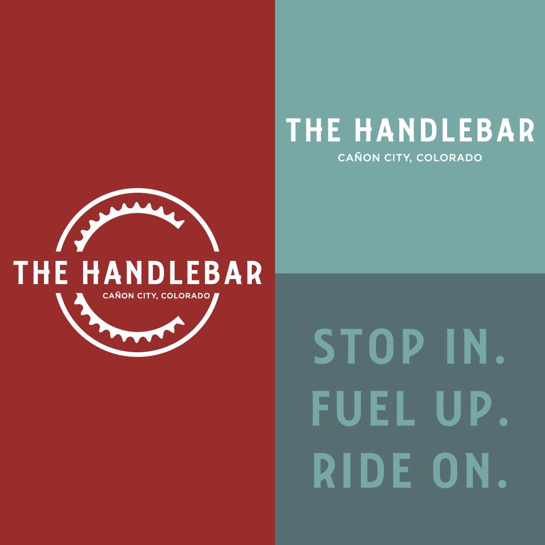 the handlebar brand design logo design website design kat fox design canon city colorado