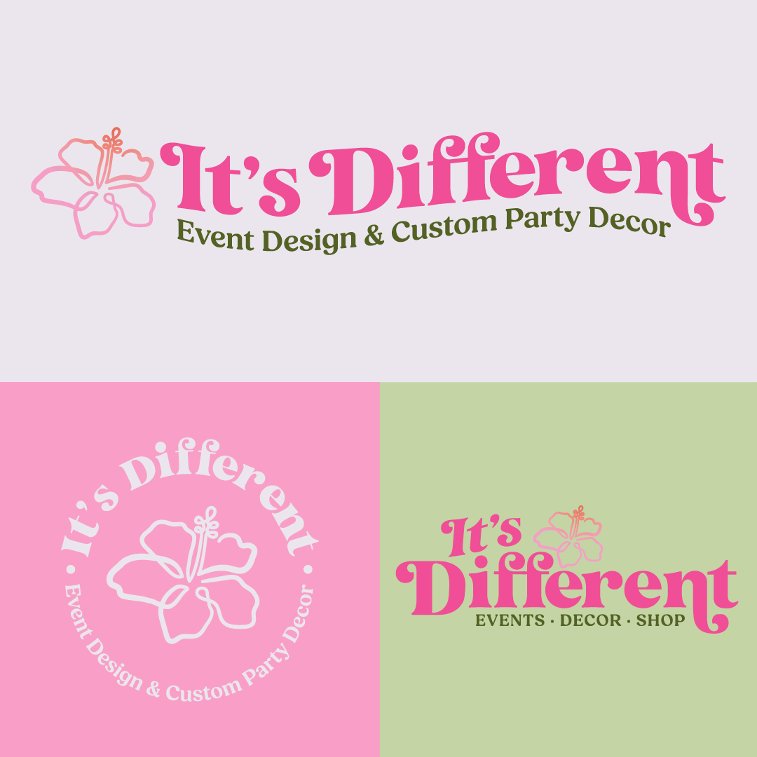 it's different decor logo design brand identity design kat fox design scranton pennsylvania