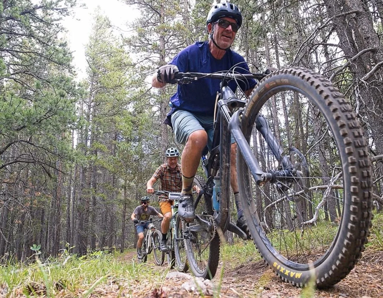 Group ride near Nederland