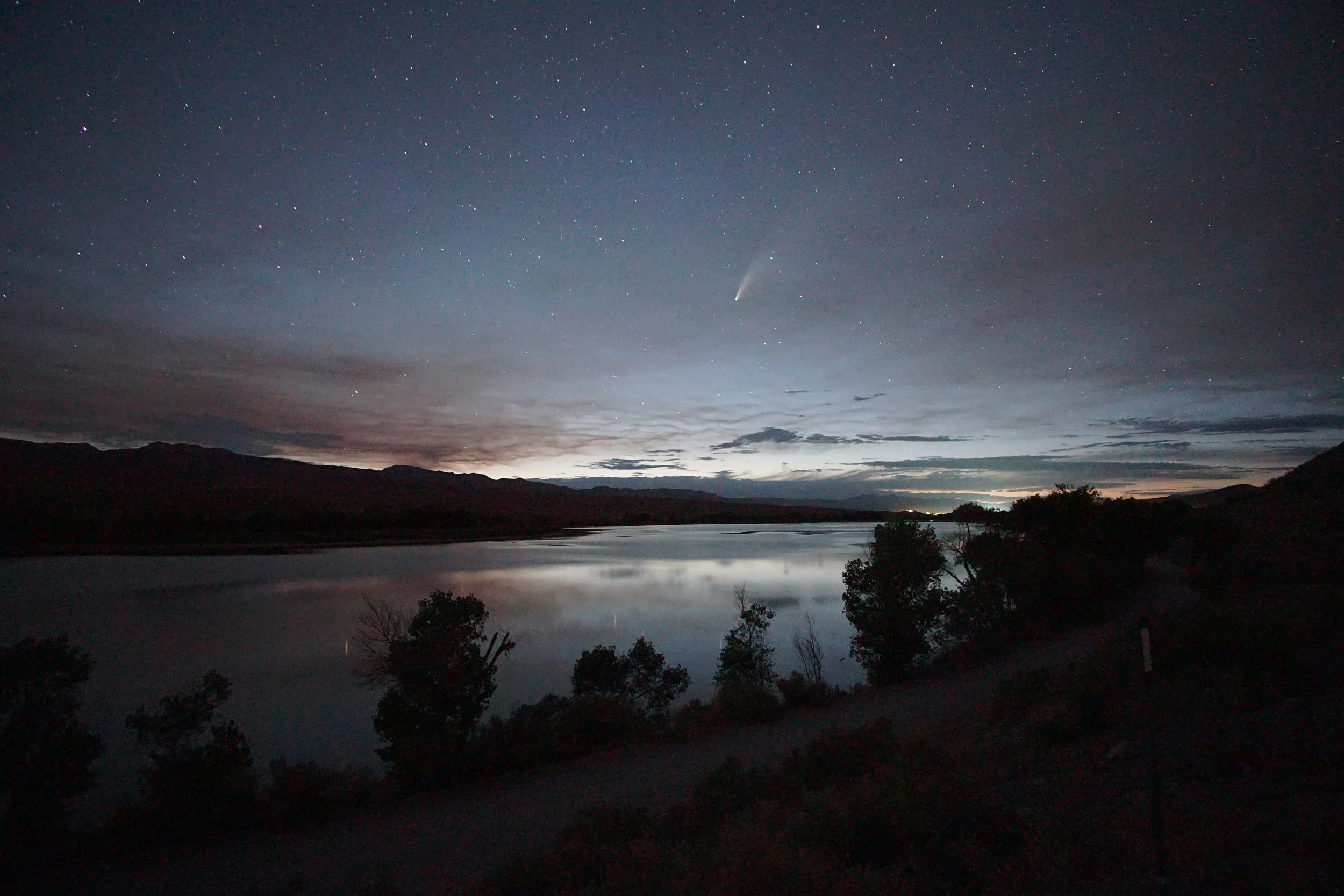 Comet Neowise at Pahranagat National Wildlife Refuge
