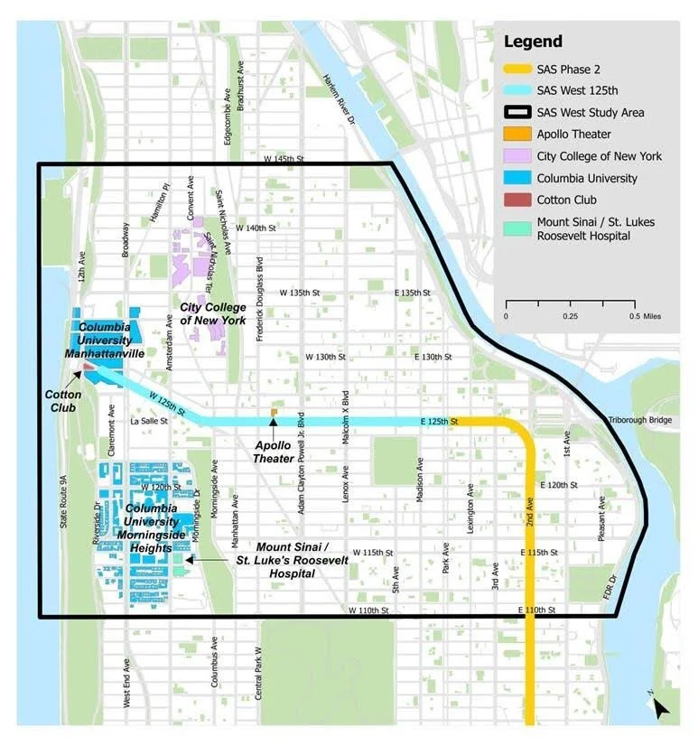A map of SAS West.