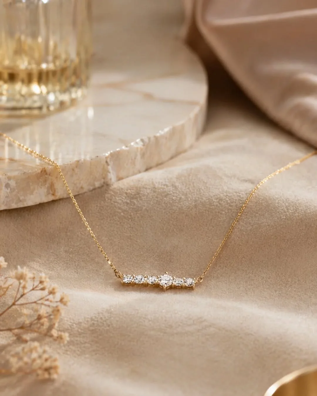 From multiple quincea&ntilde;era jewelry @myfriendbetty held onto over the years and never wore, transformed into a modern necklace simple enough for everyday wear. Today, she&rsquo;s a business owner, a wife, and a mom to three boys. Her life looks 