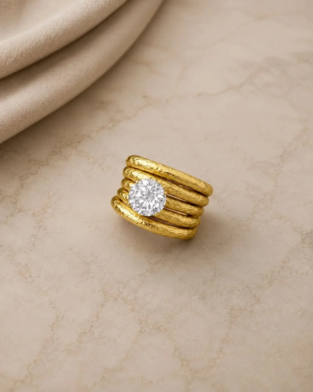 Bold gold. A 3 carat diamond. Completely custom made.

Custom commissions open. Link in bio.

#customjewelrydesign #diamondringdesign #goldstatementring #BespokeJewelry #nycjeweler