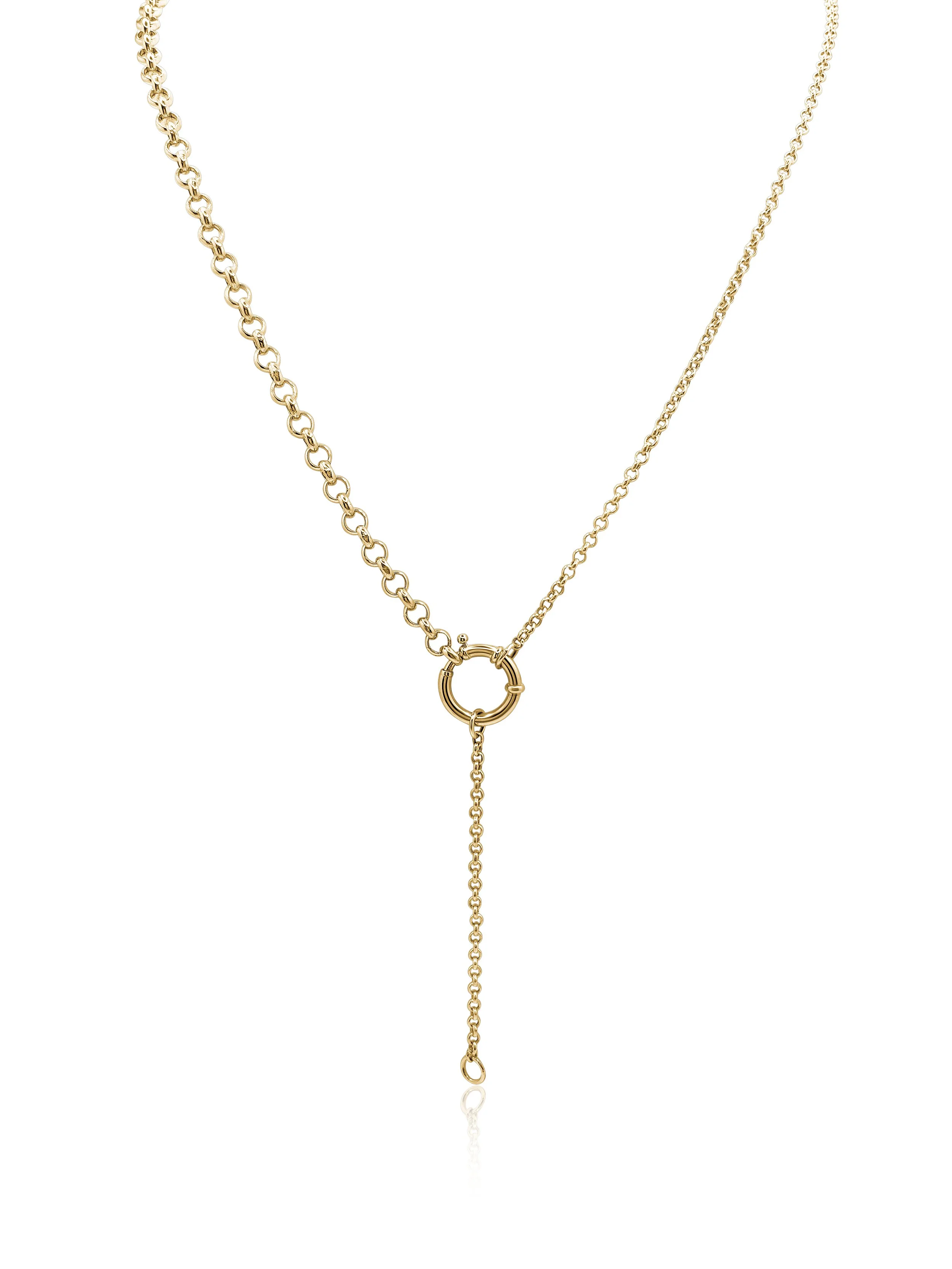 Mixed Belcher Necklace with Cee Cee Charm Holder
