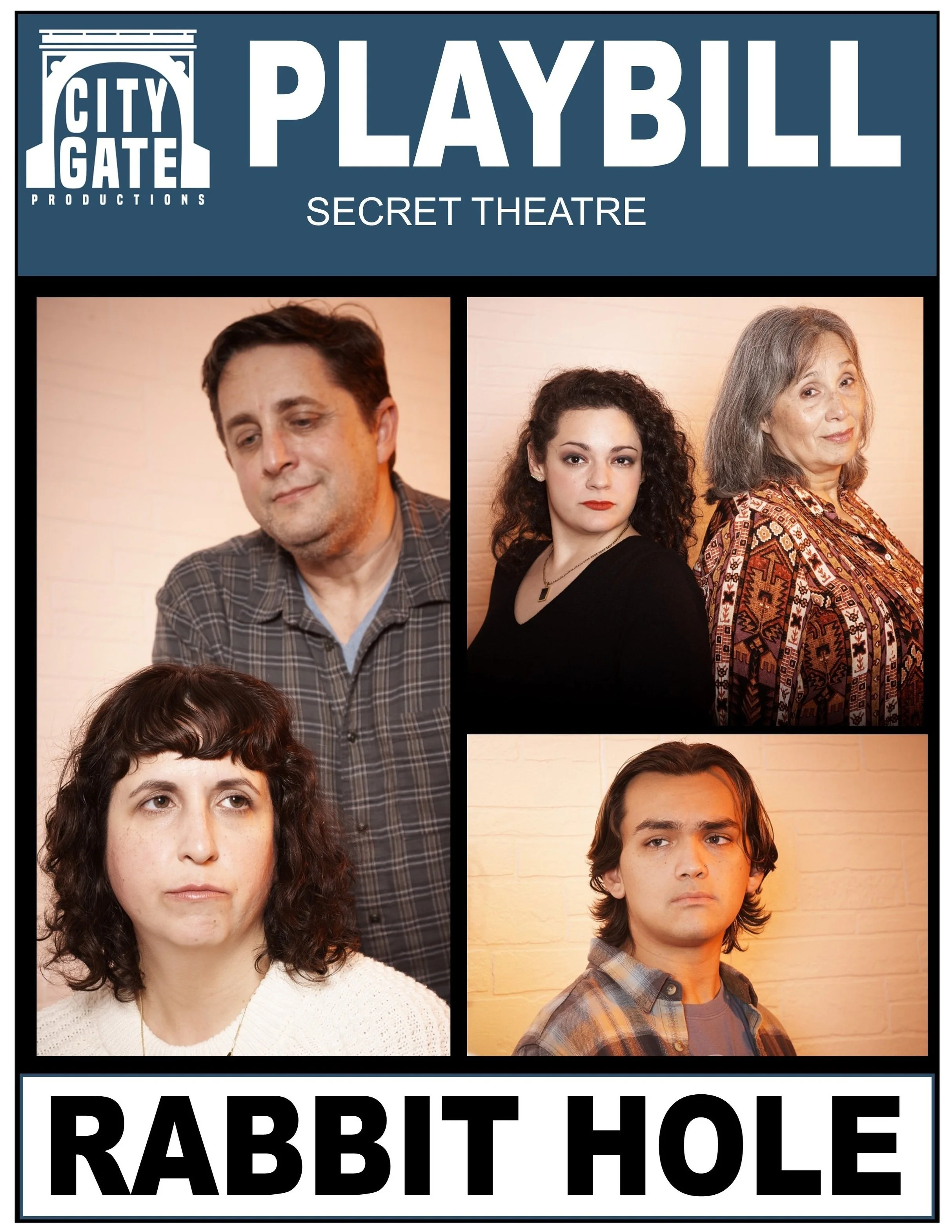 Rabbit Hole: Playbill — City Gate Productions