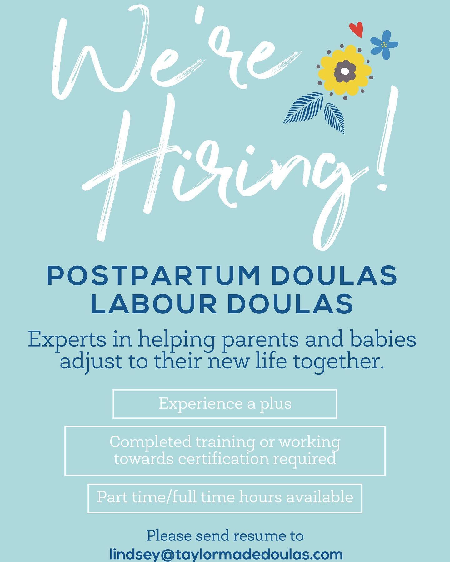Yes! It is true. Come join our team as an independent contractor. We are looking for both labor and postpsrtum doulas who want to serve our community in a way that provides sustainability and support to you the doula and a deep rooted level of care f