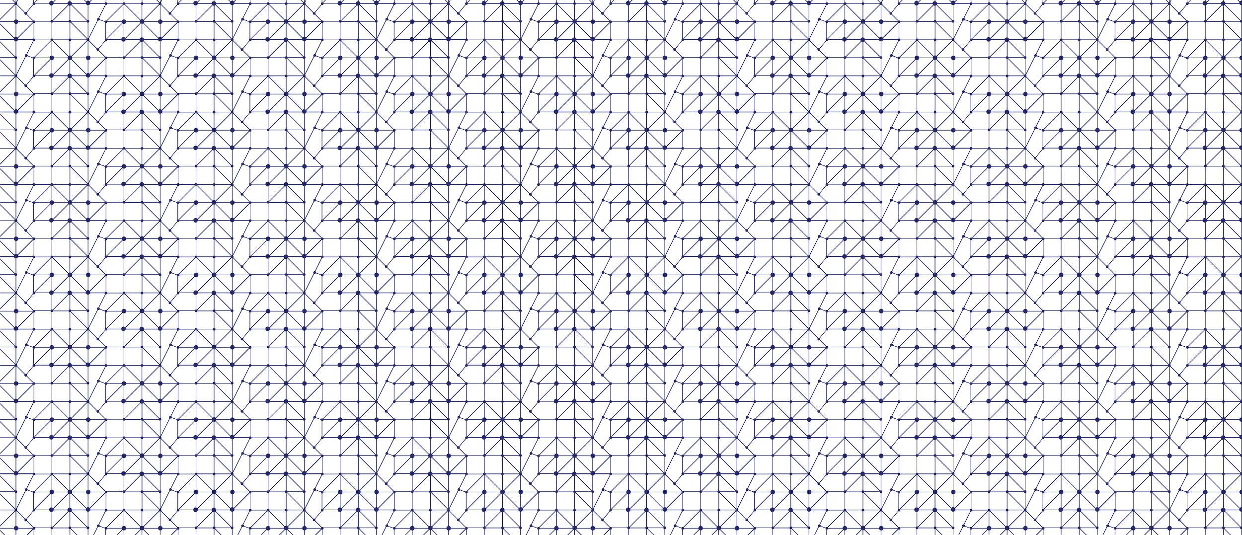 Abstract geometric pattern with interconnected white lines creating complex shapes on a black background.