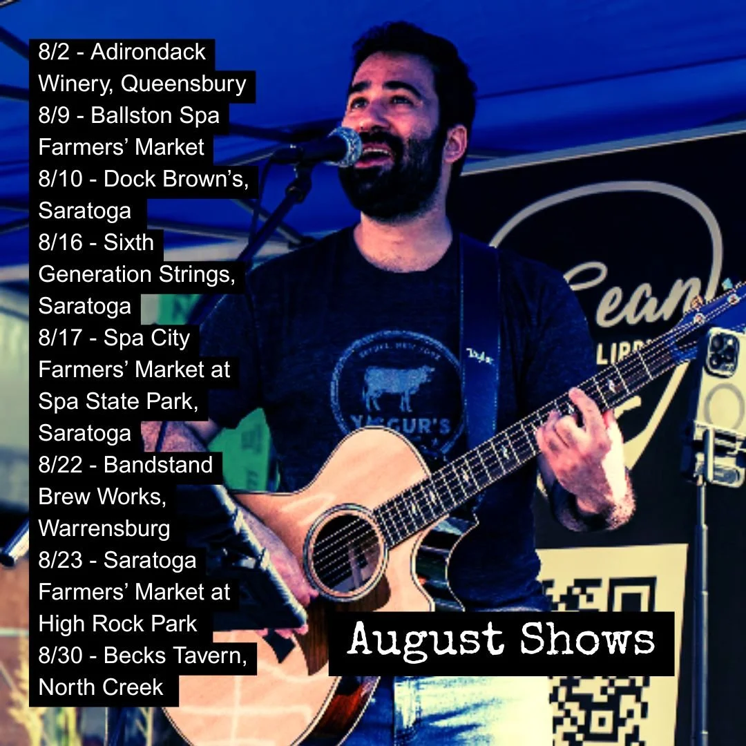 I'm playing all over this August &mdash; wineries, breweries, markets, and beyond. Come dance, shop, sip, and vibe all month long!

🗓️ Mark your calendars:
8/2 &ndash;@adkwinery  Queensbury (4&ndash;7p)
8/9 &ndash; @bspafarmersmarket  Ballston Spa (