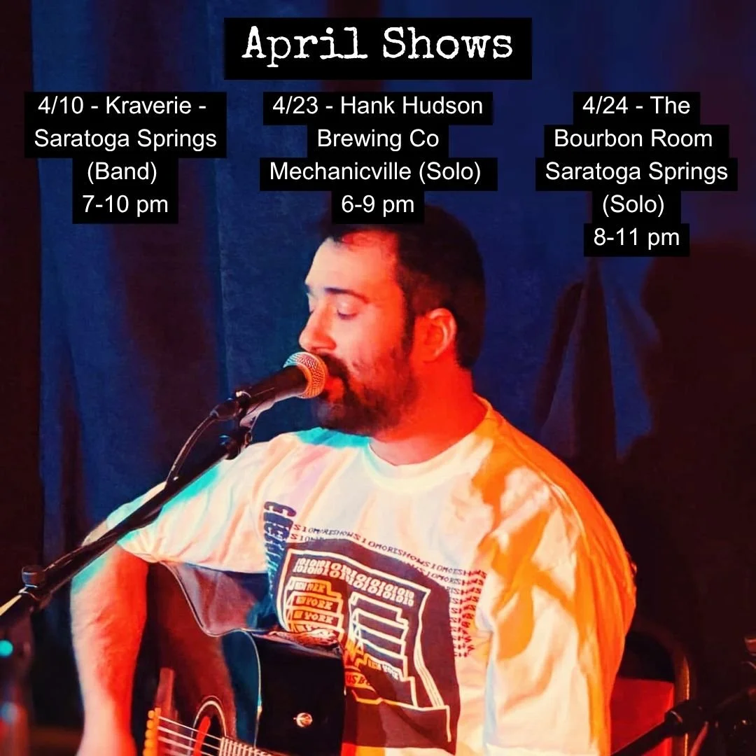 So excited to rock these shows this month! Debuting the upstate 4-piece at the fabulous KRAVERIE. Live music is most certainly in full bloom this April 🌷

Catch me here:
4/10 &ndash; @kraveriesaratoga (band) 7-10pm band = @metsandjazz , @cgcoak , @j