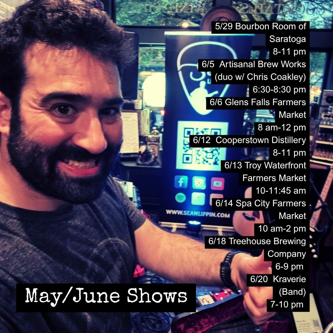 Summertime and the livin is easy as they say! First round of shows to kick off this season and fun originals and covers are back on the menu!! Solo sets, duo nights, market mornings, and band jams - all call for phenomenal times guaranteed. See you a