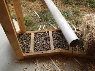 Straw bale frame