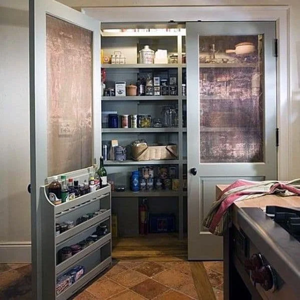 Pantry 2 - space for the abundance of food that can be preserved after harvesting permaculture garden crops.