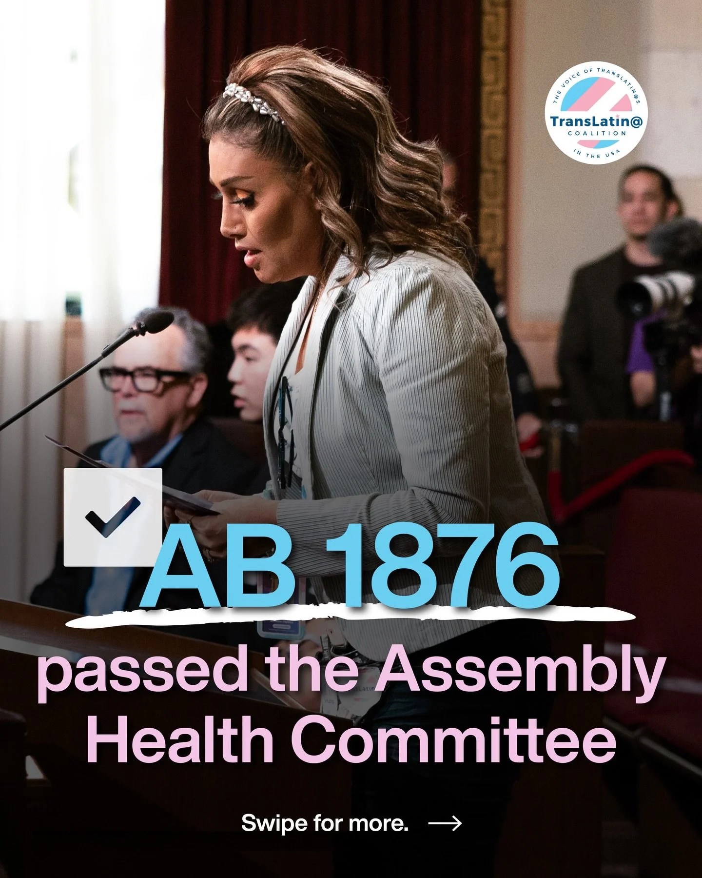 The TransLatin@ Coalition is a proud sponsor of AB 1876, which would strengthen anti-discrimination protections and prohibit health plans and insurers from discriminating against individuals based on race, color, national origin, age, ability, gender