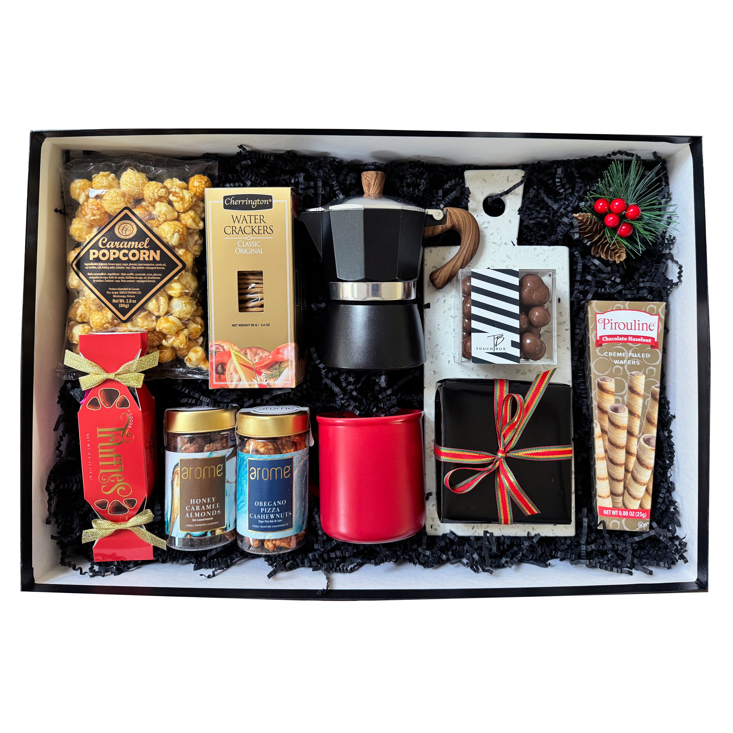 Espresso Maker & Gourmet Gift Box