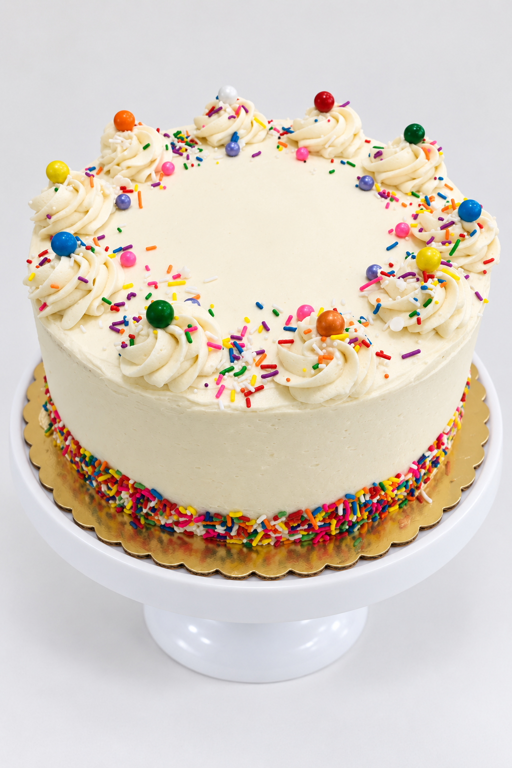 White Cake with Vanilla Buttercream