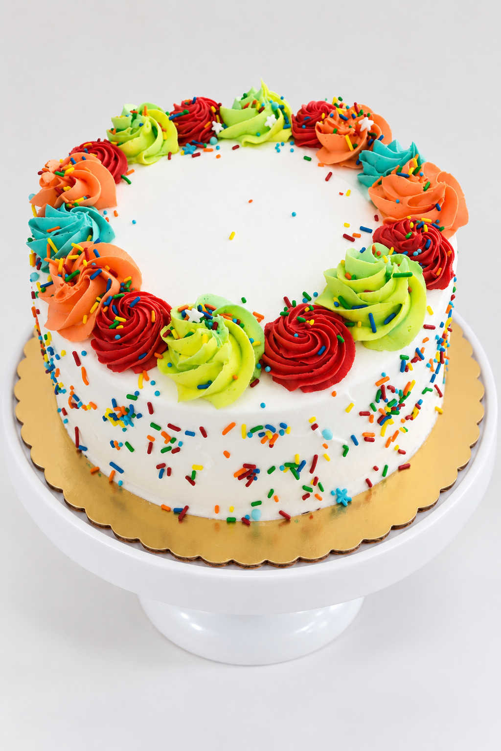 BIRTHDAY CAKE ICE CREAM WITH WHITE CAKE