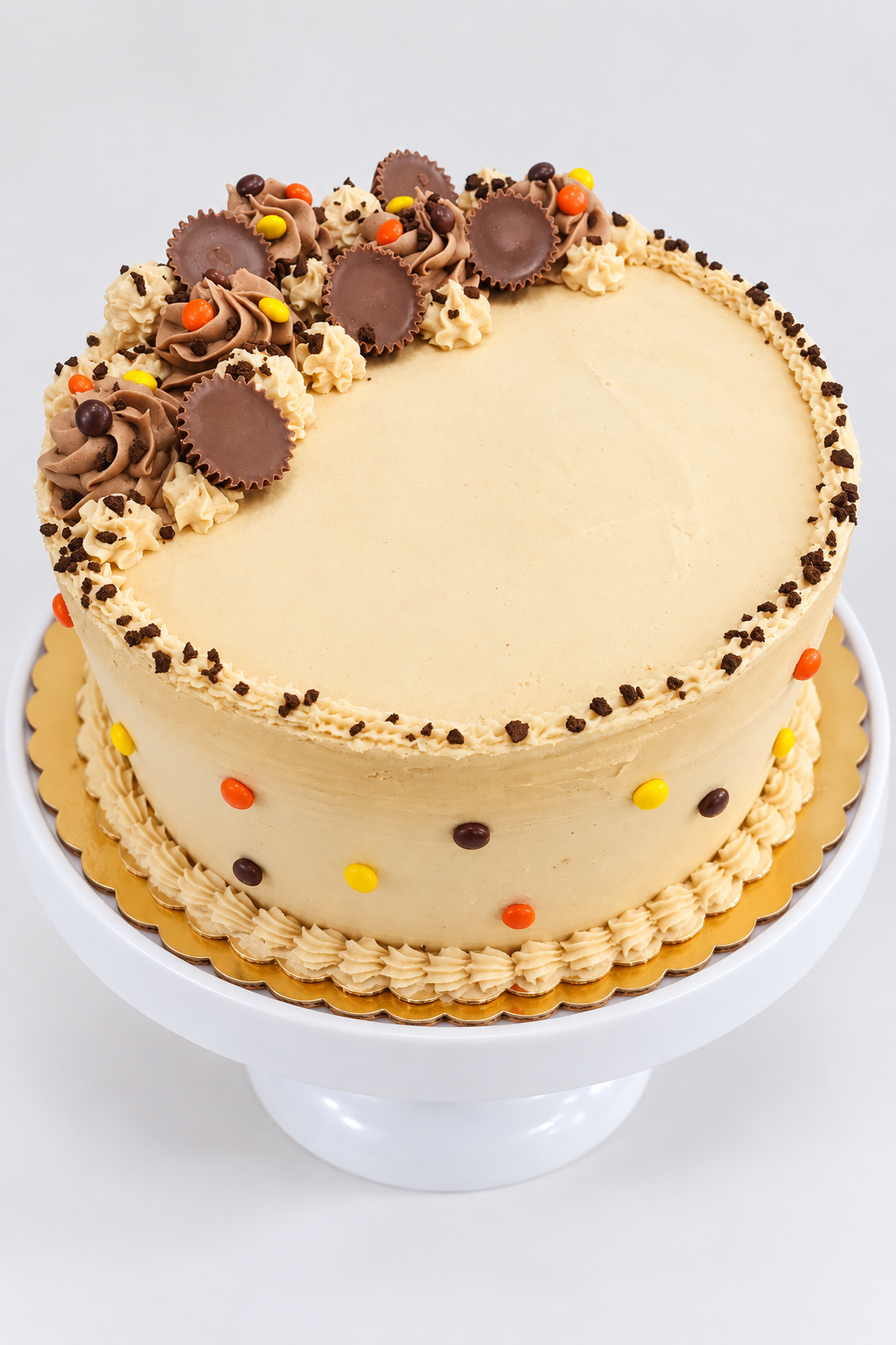 Chocolate Cake with Peanut Butter Buttercream