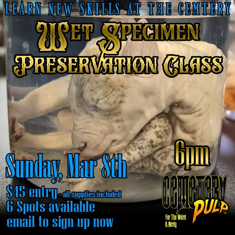 Wet Specimen Preservation class