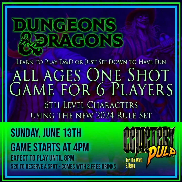 D&amp;D One Shot - All ages game, 6 Spots Available